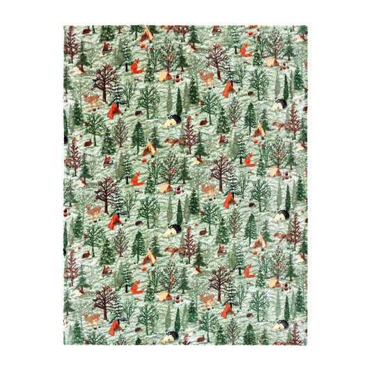 LODGE WOOD 130X150 THROW OAK GREEN