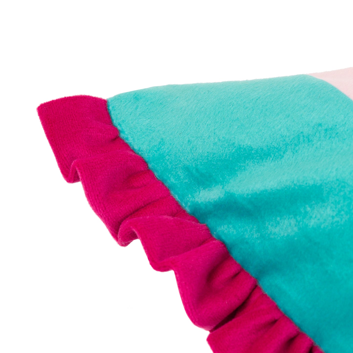 LOVE YOURSELF 30X50 CUSHION CASE AQUA/PINK