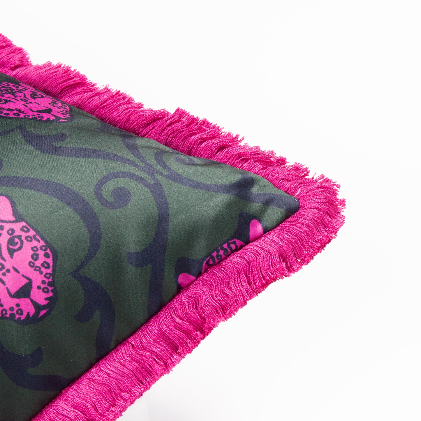 LUPITA 50X50 CUSHION CASE EMERALD/PINK
