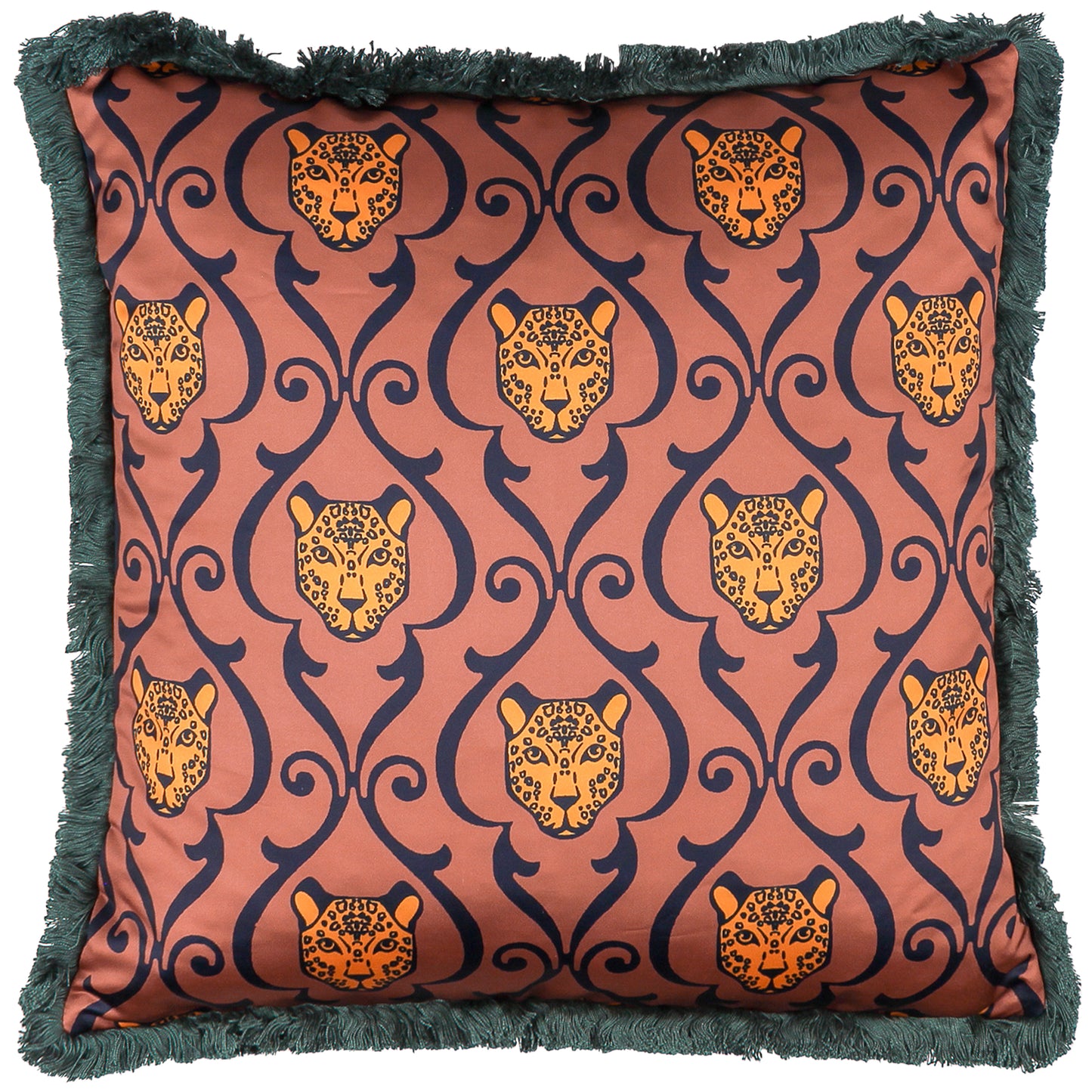 LUPITA 50X50 CUSHION CASE ROSE/EMERALD