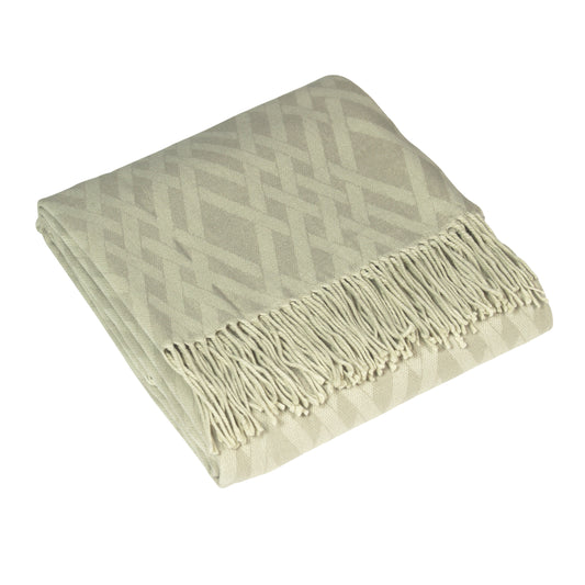 MADISON THROW 140X200 BEIGE/NATU