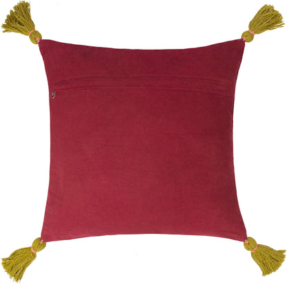 MAGIC MUSHROOMS 45X45 CUSHION CASE RUBY RED