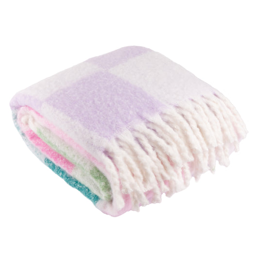 MAISIE 140x180 THROW AQUA BLOSSOM