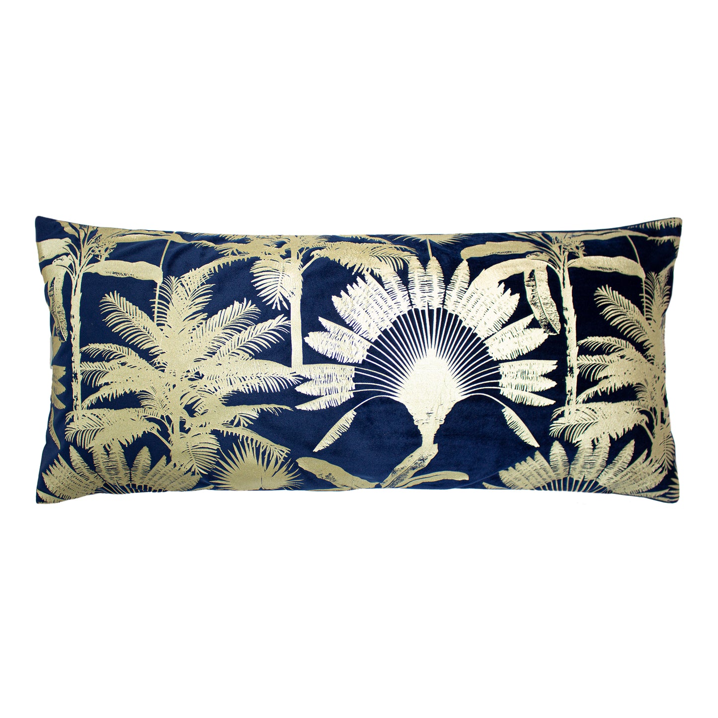 MALAYSIAN PALM 33X70 C/CASE NAVY
