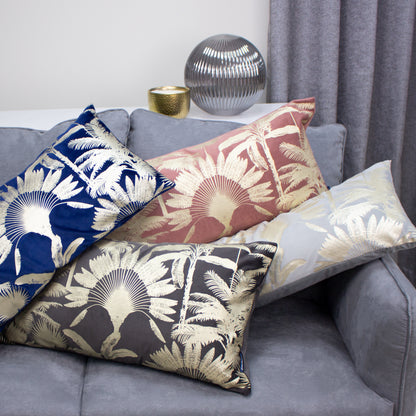 MALAYSIAN PALM 33X70 C/CASE NAVY