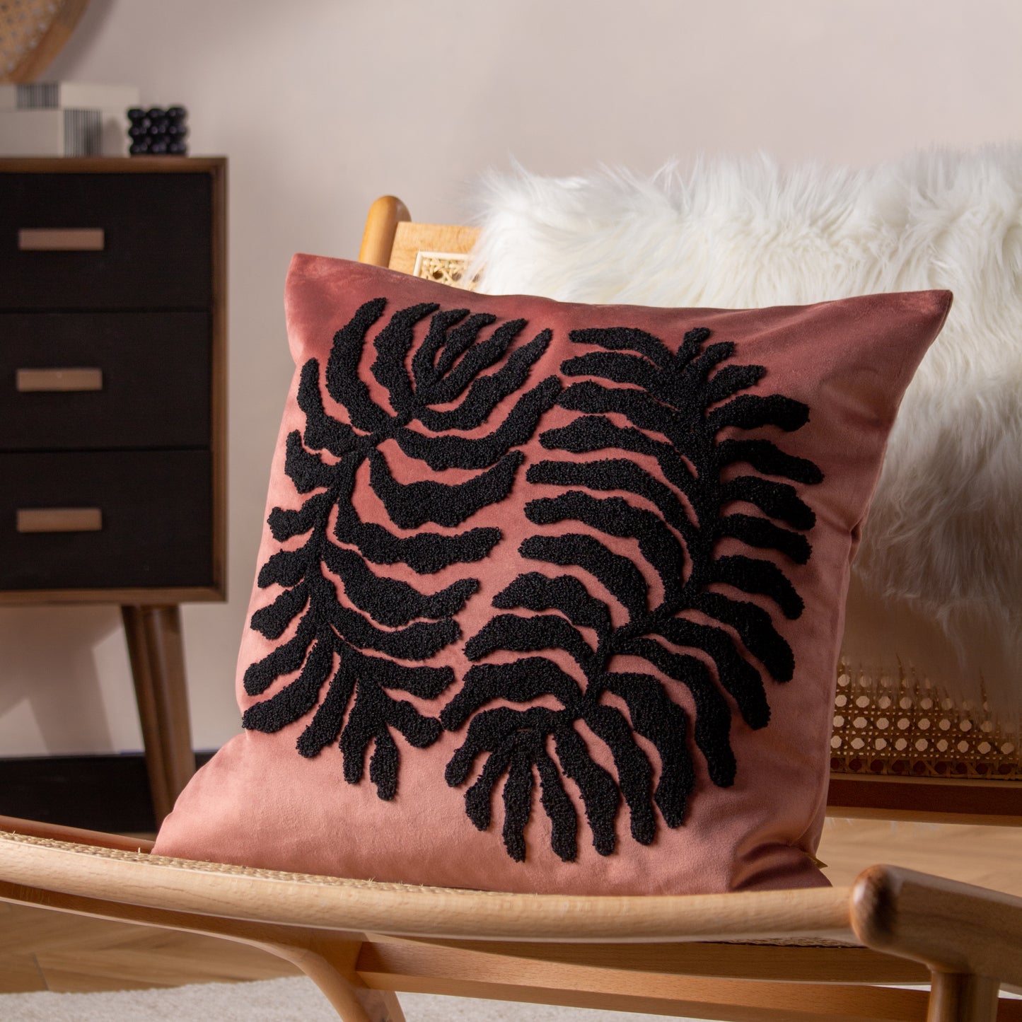 MALDIVE 45X45 CUSHION CASE RUSTIC BROWN