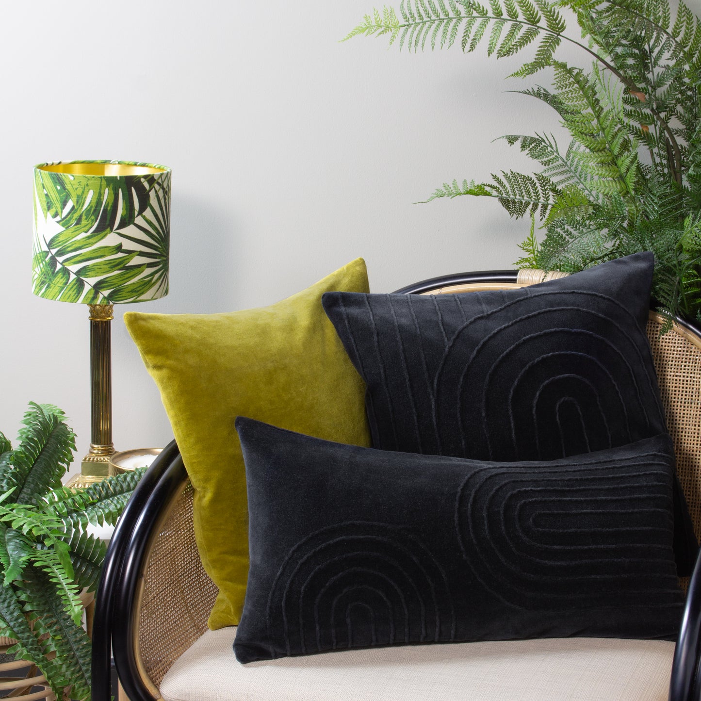 MANGATA 30X60 CUSHION COVER BLACK