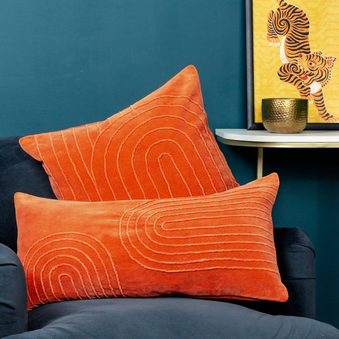 MANGATA 30X60 CUSHION COVER ORANGE