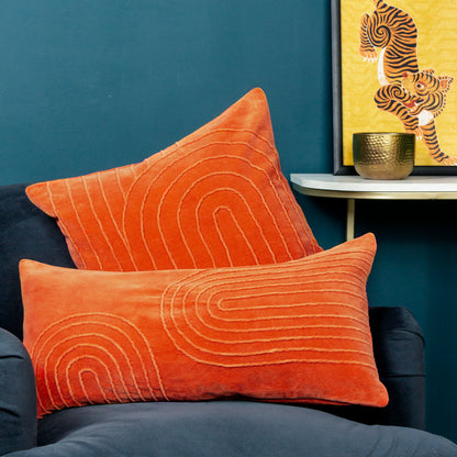 MANGATA 30X60 CUSHION COVER ORANGE