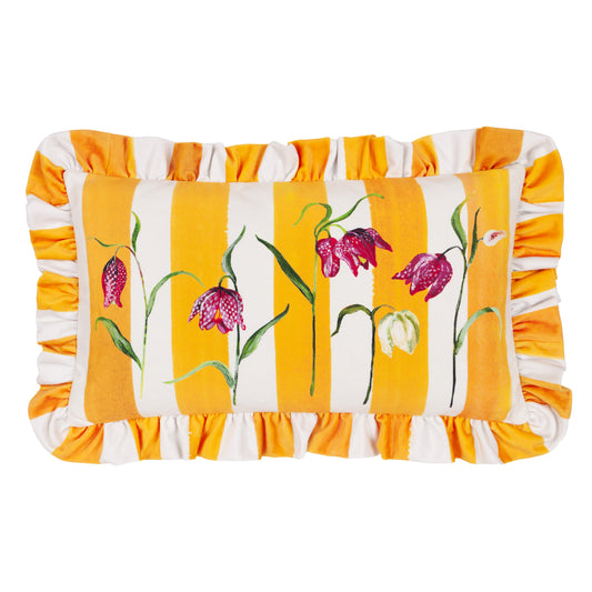 MARAIS FRITILLARIES 30X50 CUSHION CASE YELLOW