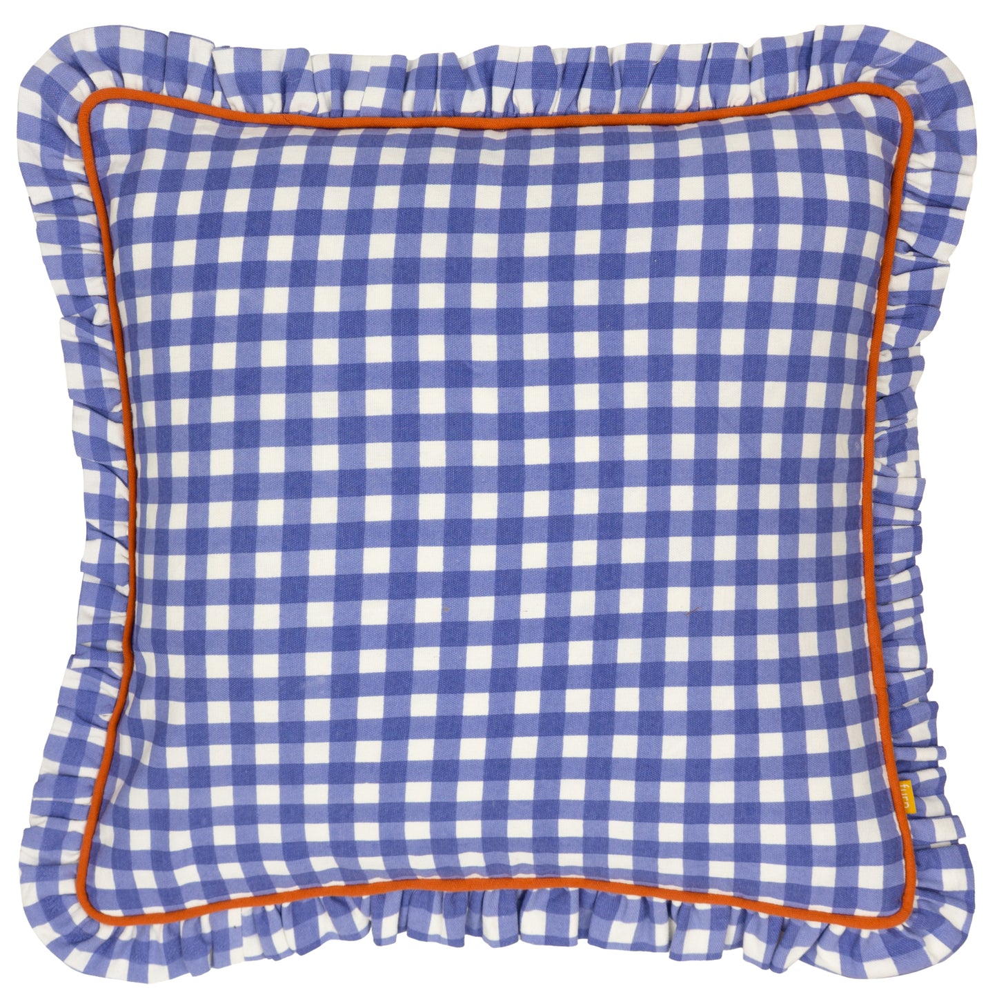 MAUDE GINGHAM 45X45 CUSHION CASE BLUE