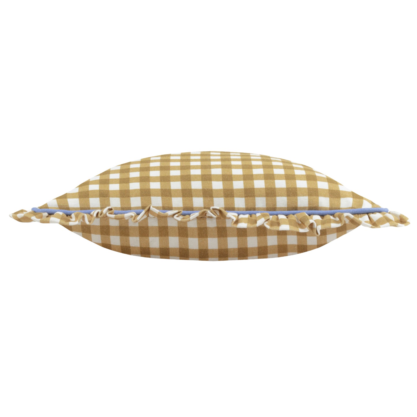 MAUDE GINGHAM 45X45 CUSHION CASE GOLD
