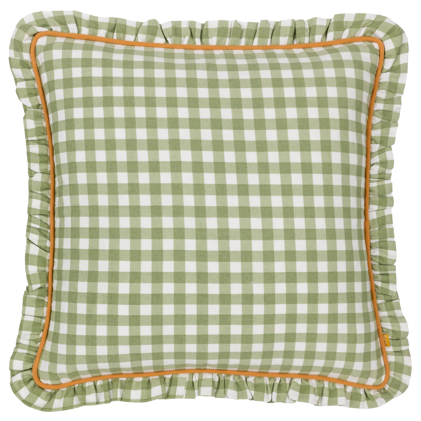 MAUDE GINGHAM 45X45 CUSHION CASE SAGE