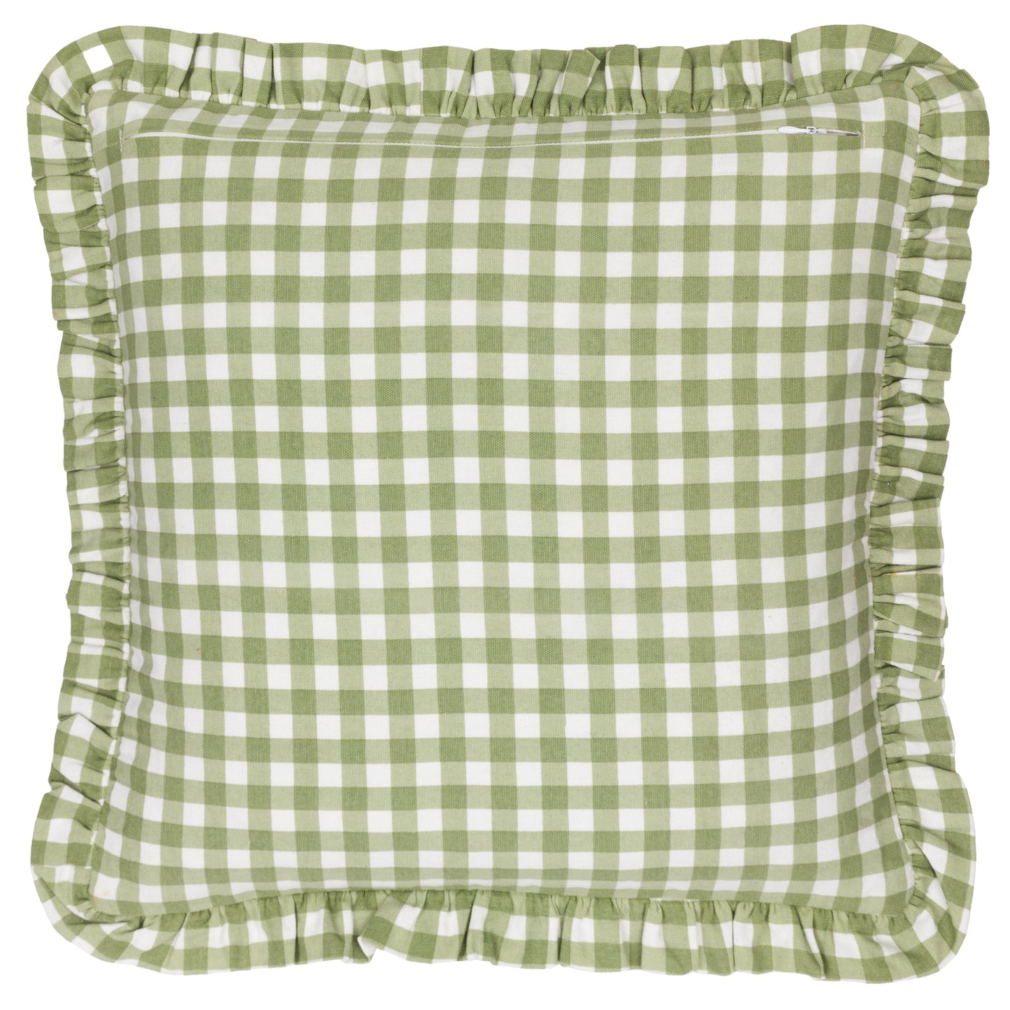 MAUDE GINGHAM 45X45 CUSHION CASE SAGE