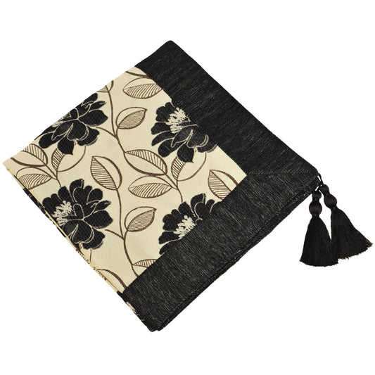 MAYFLOWER THROW 145X180 BLACK
