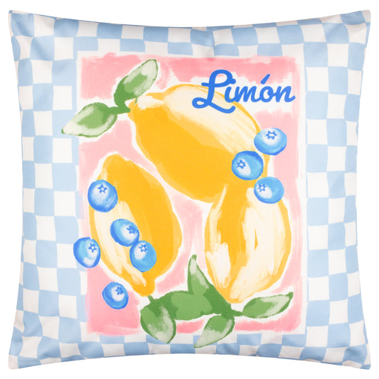 MEDITERRANEAN LIMON 45X45 OUTDOOR CUSHION CASE SKY BLUE