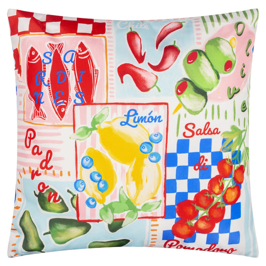 MEDITERRANEAN PICNIC 45X45 OUTDOOR CUSHION CASE MULTI