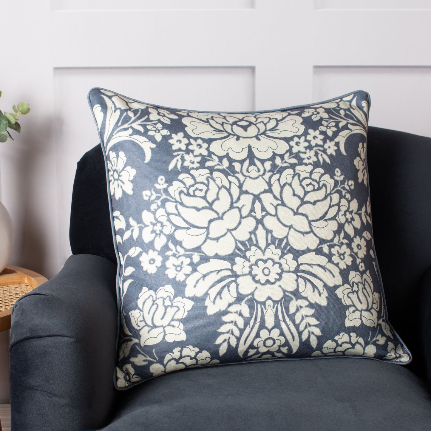 MELROSE 50X50 CUSHION COVER SLATE BLUE