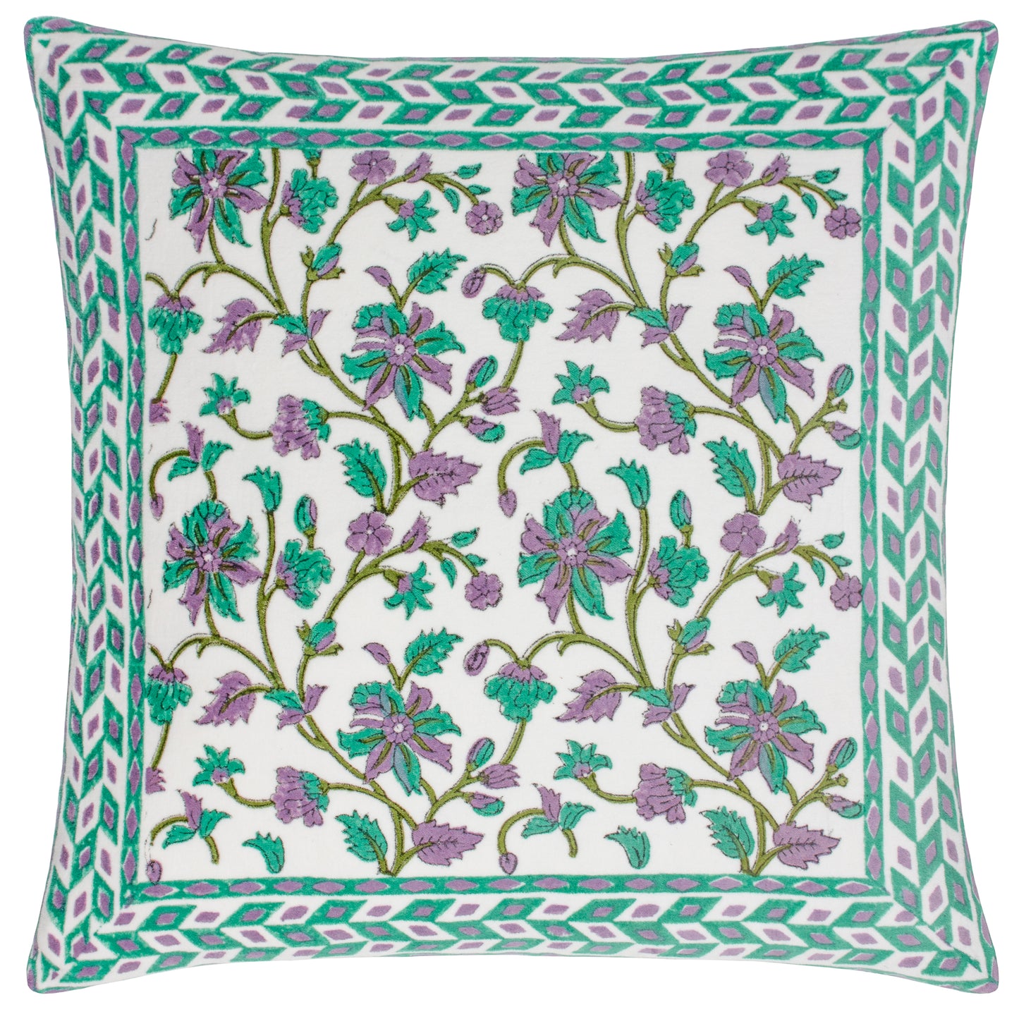 MENTERA 50X50 CUSHION CASE OASIS GREEN/LILAC