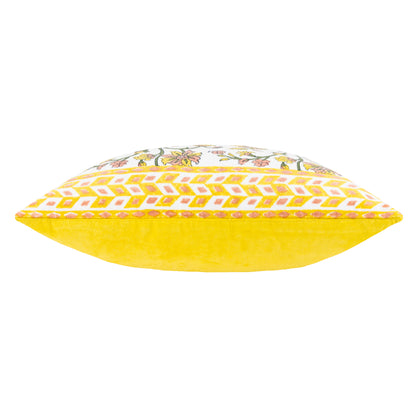 MENTERA 50X50 CUSHION CASE YELLOW/PEACH CRUSH
