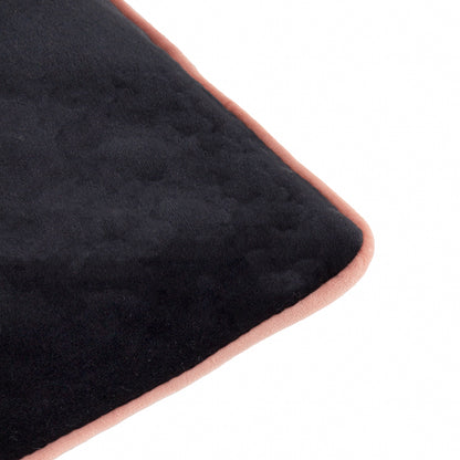 MERIDIAN 55X55 CUSHION CASE BLACK/BLUSH