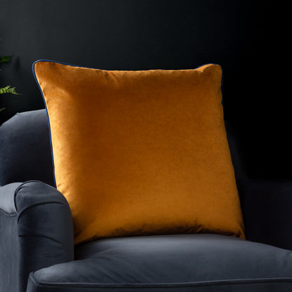 MERIDIAN 55X55 CUSHION CASE GINGER/NAVY
