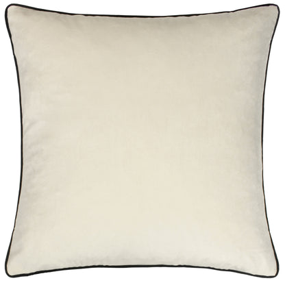 MERIDIAN 55X55 CUSHION CASE IVORY/BLACK
