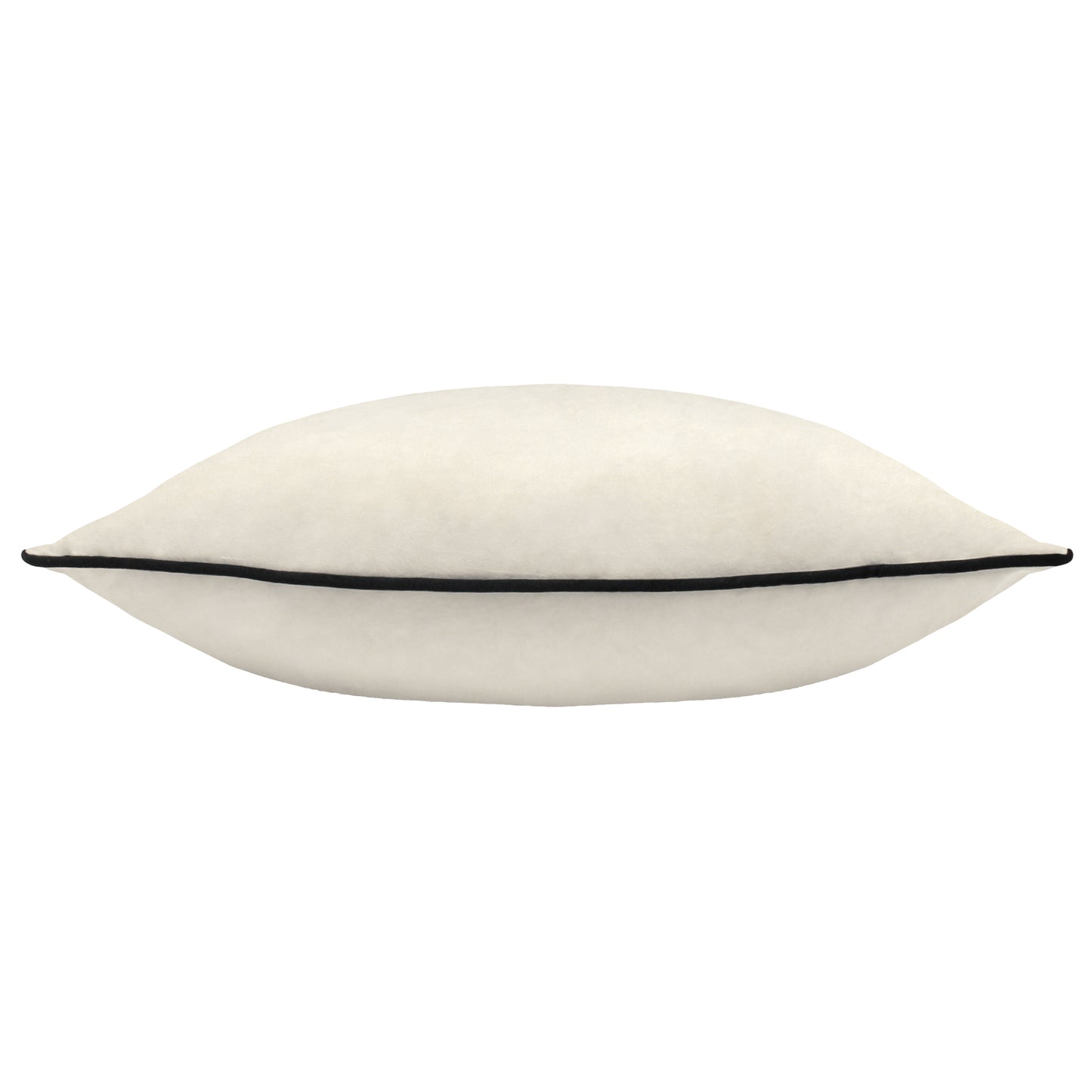 MERIDIAN 55X55 CUSHION CASE IVORY/BLACK