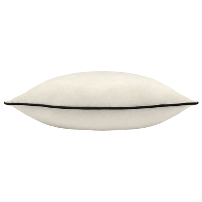 MERIDIAN 55X55 CUSHION CASE IVORY/BLACK