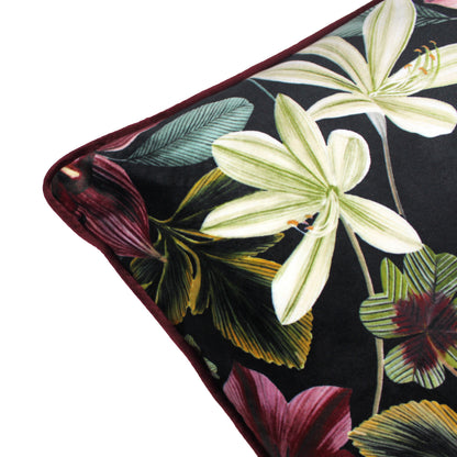 MIDNIGHT GARDEN AQUILEGIA 40X60 CUSHION COVER SHIRAZ