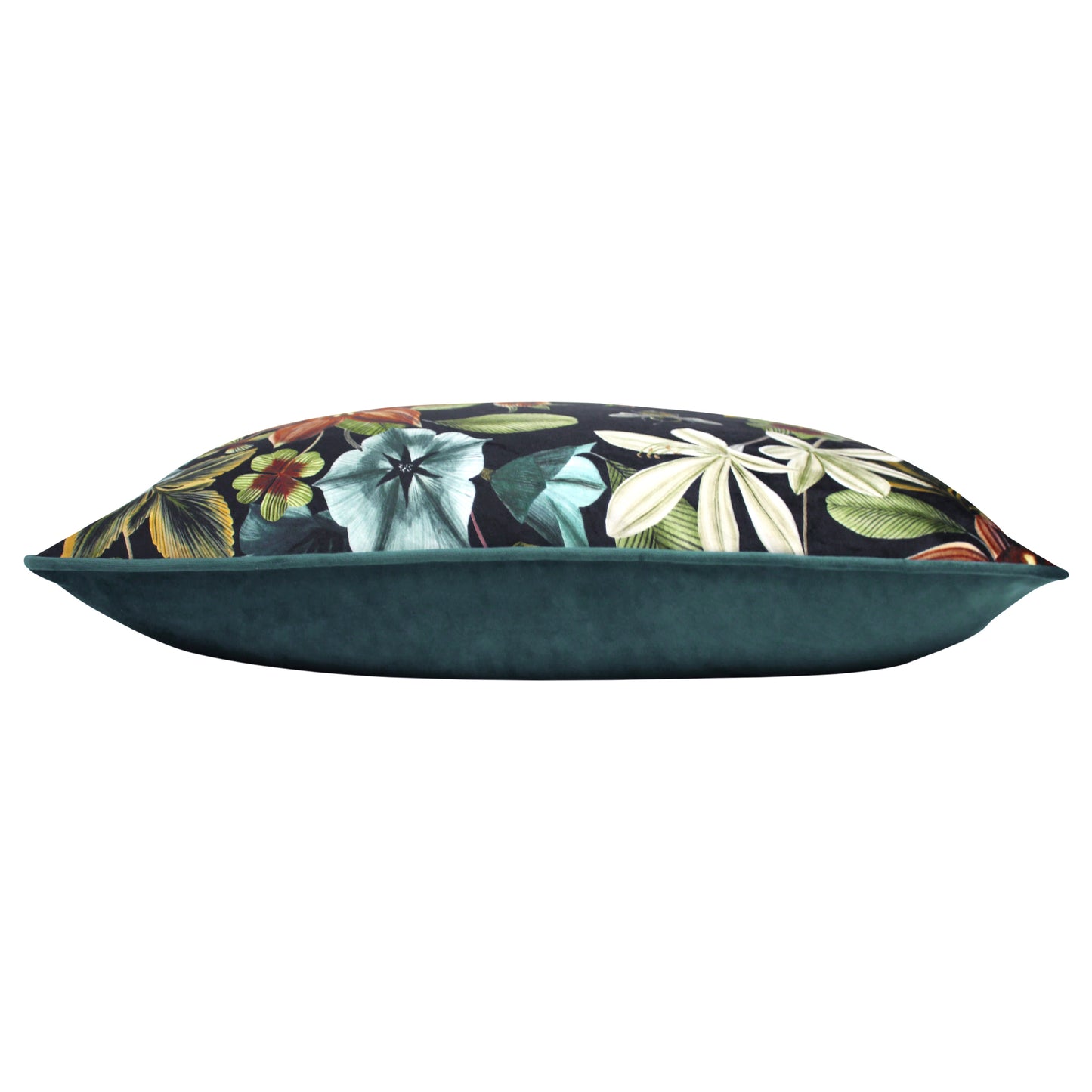 MIDNIGHT GARDEN AQUILEGIA 40X60 CUSHION COVER TEAL
