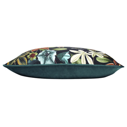 MIDNIGHT GARDEN AQUILEGIA 40X60 CUSHION COVER TEAL