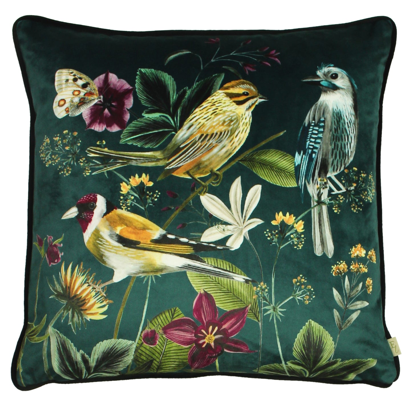 MIDNIGHT GARDEN 43X43 CUSHION COVER BIRDS