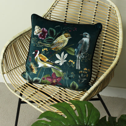 MIDNIGHT GARDEN 43X43 CUSHION COVER BIRDS