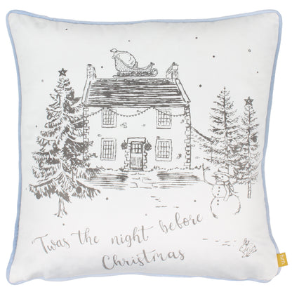 MIDWINTER TOILE 43X43 CUSHION CASE SNOW