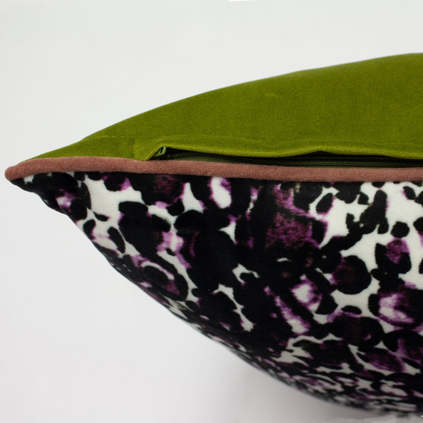 MIKA 50X50 CUSHION CASE ROSE/GREEN