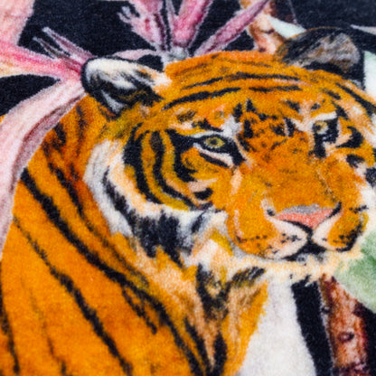 MIDNIGHT JUNGLE 50X50 CUSHION CASE NOIR
