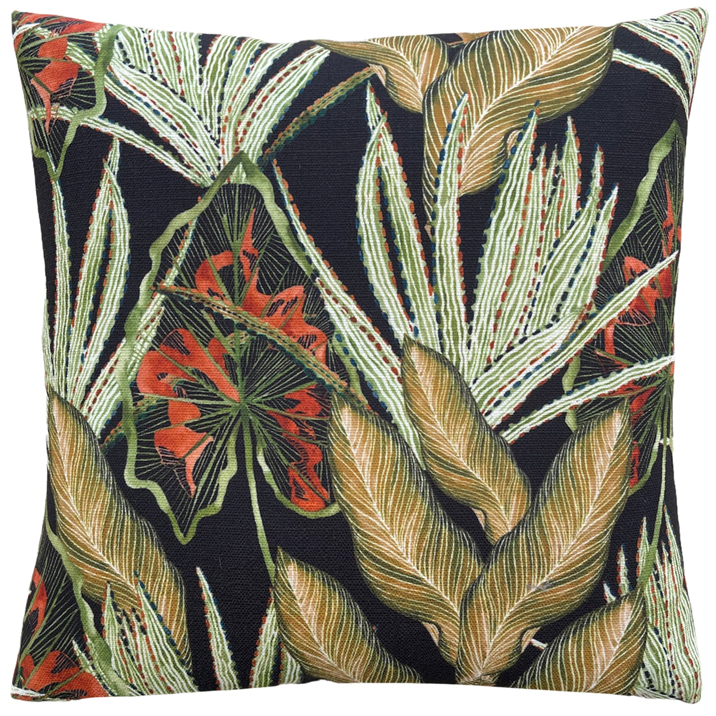 MOGORI ABSTRACT LEAVES 43X43 CUSHION CASE SUNSET