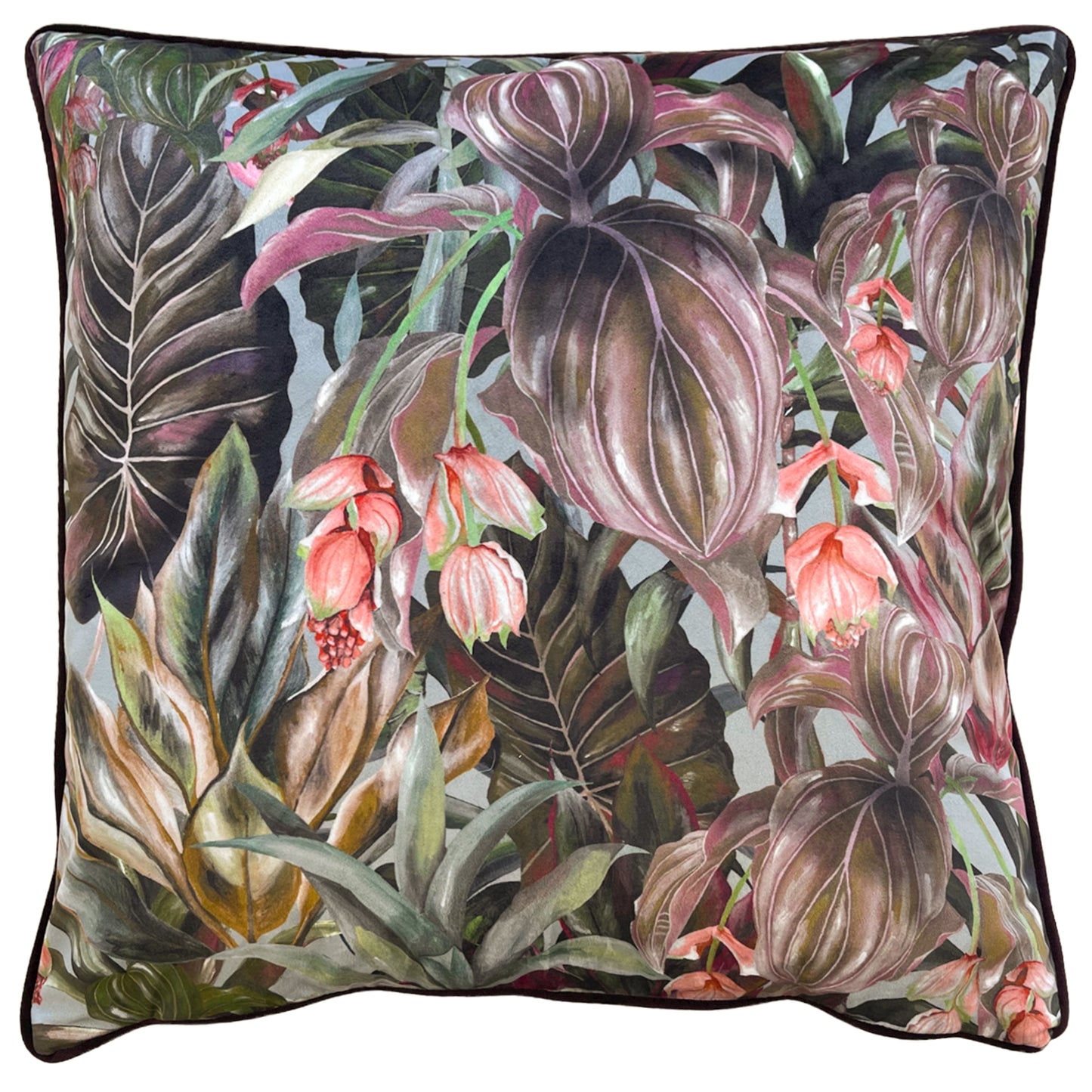 MOGORI WILD MEDINILLA 50X50 CUSHION CASE AUBERGINE