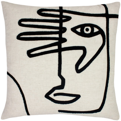 MONO FACE 50X50 C/CASE LINEN