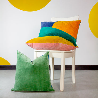 MORELLA 40X60 CUSHION CASE EMERALD/OCHRE/NAVY