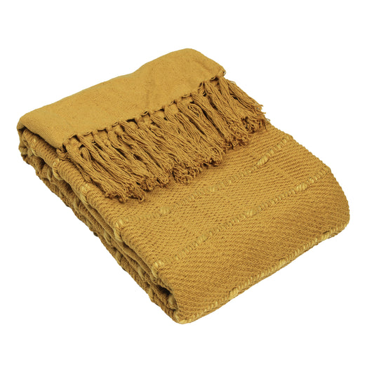 MOTTI 130X180 THROW OCHRE