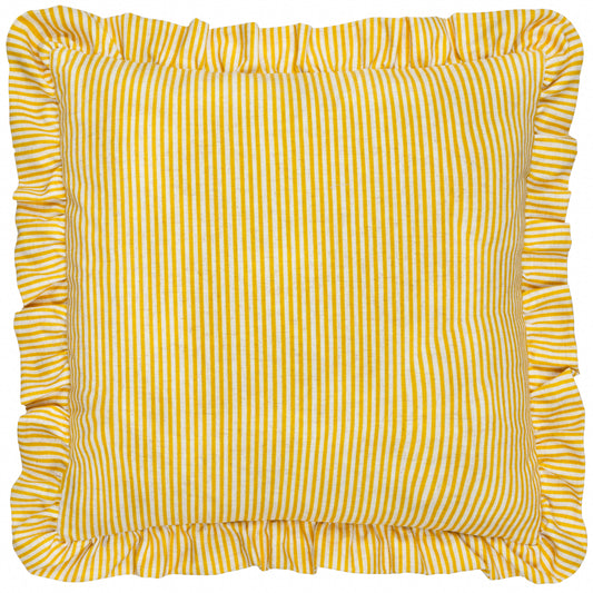 MARTHA RUFFLE 50X50 CUSHION CASE YELLOW