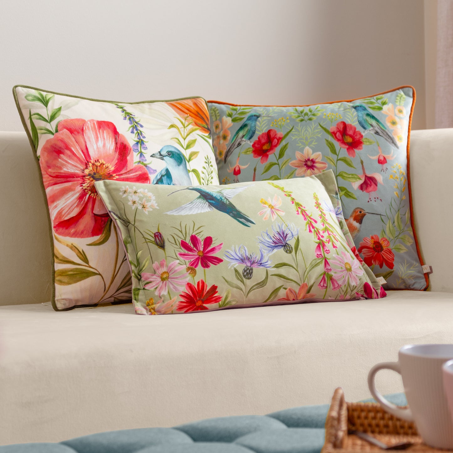 NECTAR GARDEN BLOSSOM 43X43 CUSHION CASE MULTI