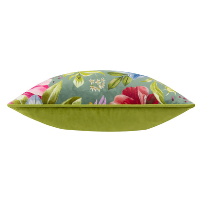 NECTAR GARDEN PETUNIA 43X43 CUSHION CASE TEAL