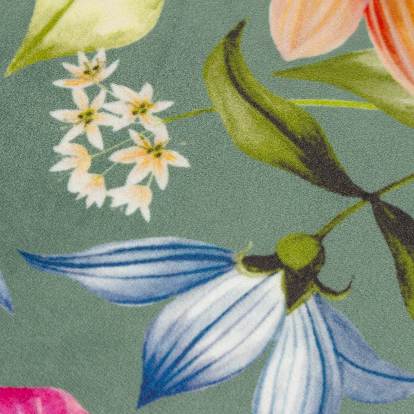 NECTAR GARDEN PETUNIA 43X43 CUSHION CASE TEAL
