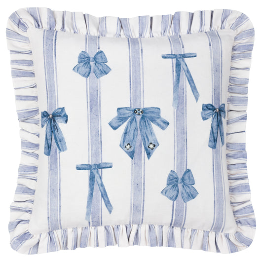 NOORTJE RUFFLE BOW 43X43 CUSHION CASE MULTI