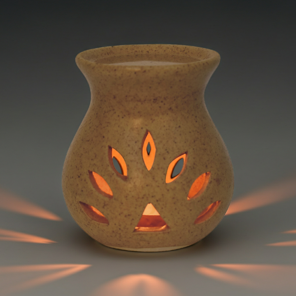 Beige Cutout Oil Burner (Summer)