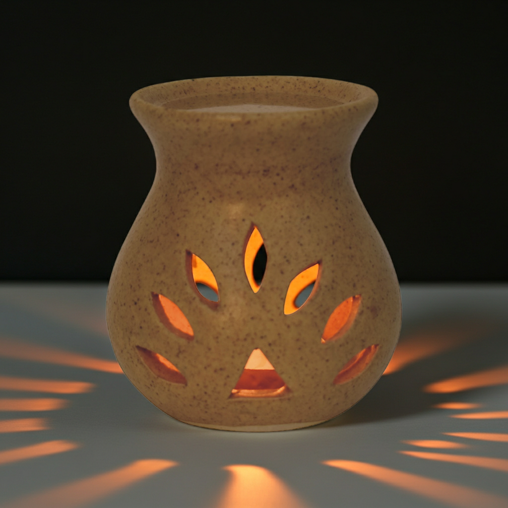 Beige Cutout Oil Burner (Summer)