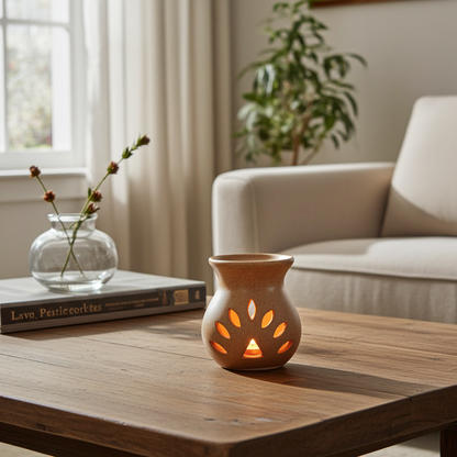 Beige Cutout Oil Burner (Summer)